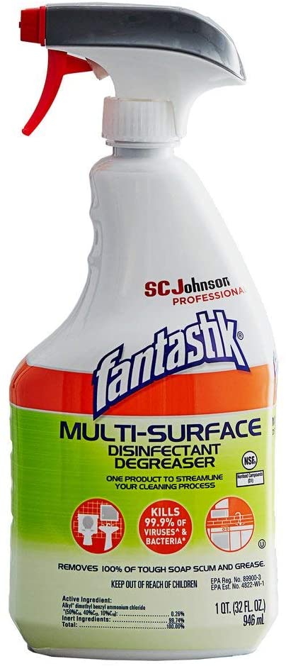 Fantastik Multi-Surface Degreaser Disinfectant Sanitizer Trigger Bottle (each) - 32 oz (10054600000325)