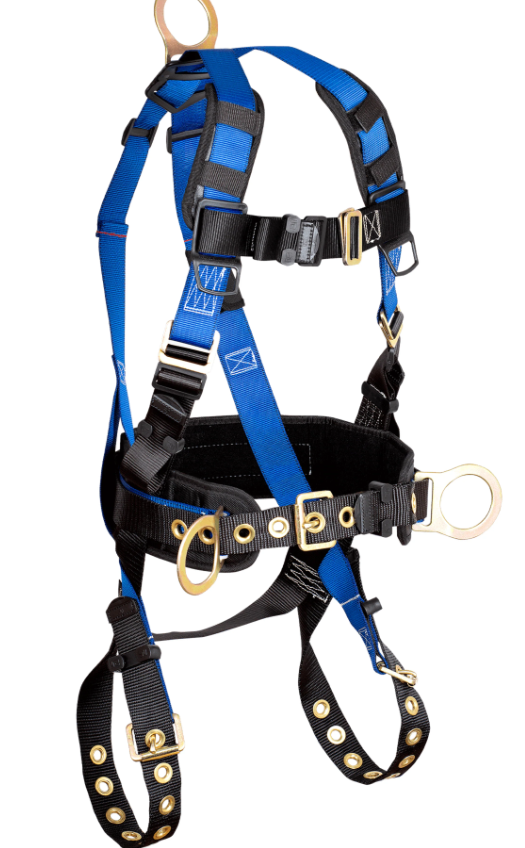 Fall Tech 7073 Contractor 3D Construction Belted Full Body Harness, XXL, Pack of 2