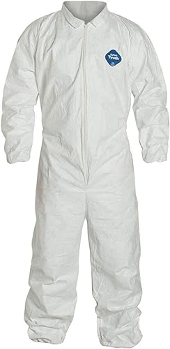 Ironwear 1601 Fire Resistant Tyvek Suit with Elastic Wrist & Ankle, 25 suits per case, Large