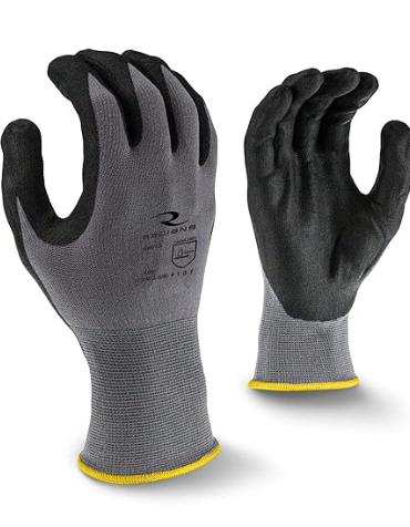 Radians RWG13XXL 15g Nylon/Spandex Shell Foam Nitril Dip Glove 2X-Large