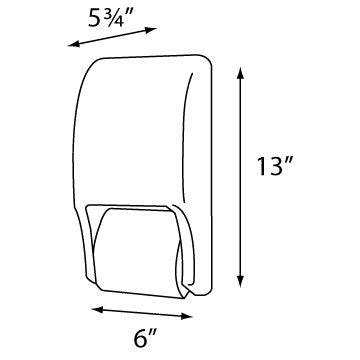 Nittany Paper Standard Bath Tissue Dispenser (NP-RD0028-01)