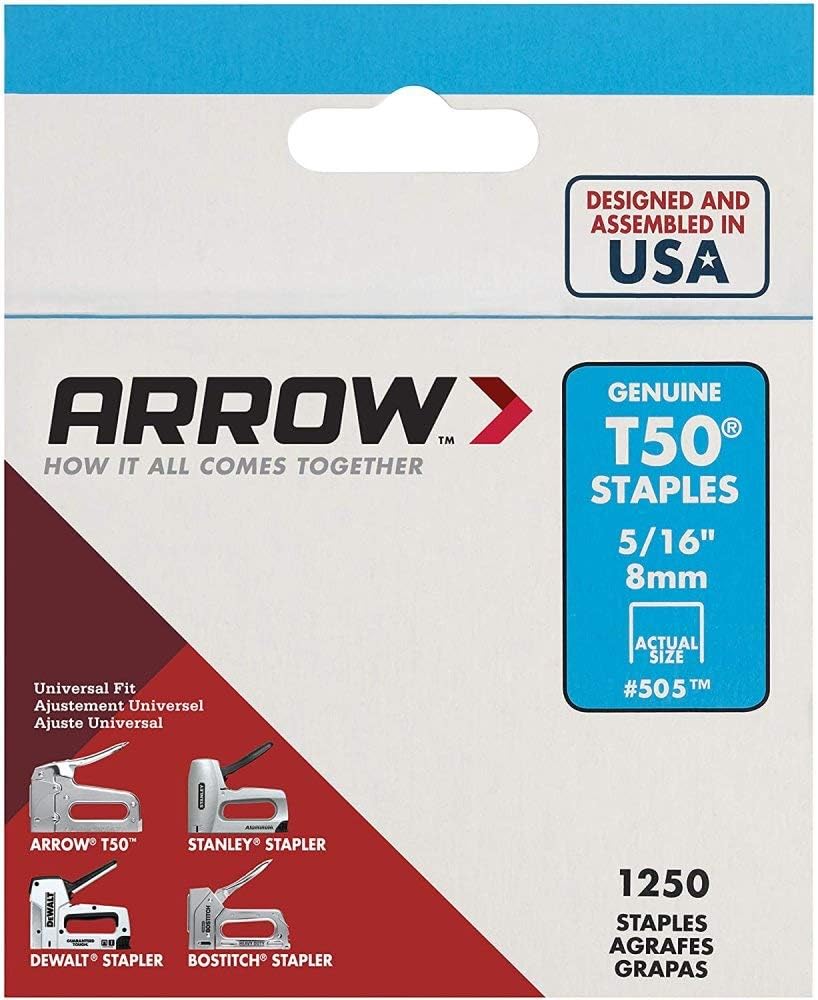 Arrow Fastener 50524 5/16" T50 Staples