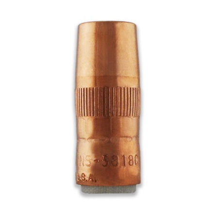 Bernard Centerfire™ Thread-On Nozzle (Small), 5/8" Bore, 1/8" Recess, Copper (10 per pkg)
