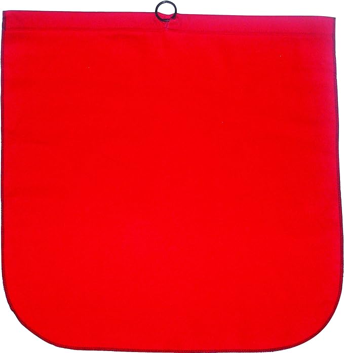 Ancra 49893-11 Safety Flag Cotton with Steel Wire Rod, 18-Inch by 18-Inch, Red