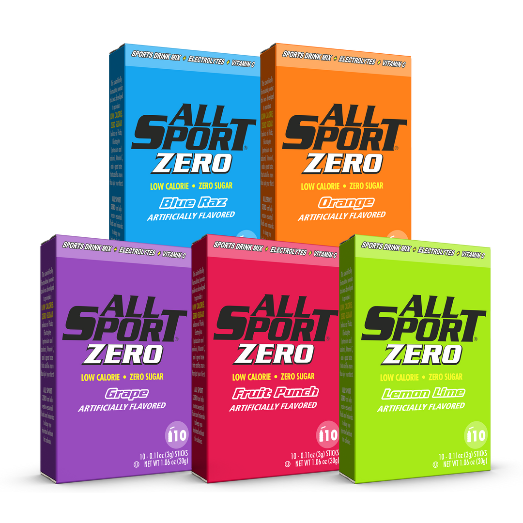AllSport 41115 Water Additive Variety Pack (Electrolyte Drink) 10 Sticks/Pack, 15 Packs/Case, Zero Sugar