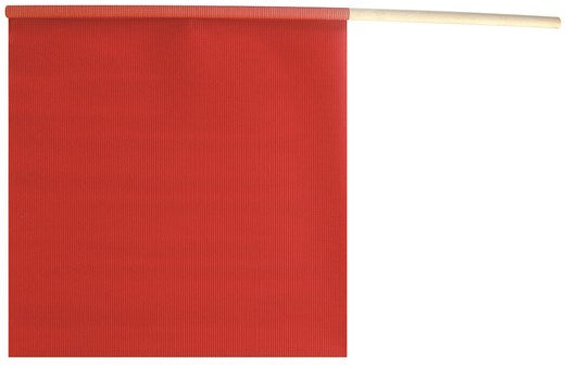 Ancra 49893-10 Safety Flag Heavy Duty with Wooden Dowel, 18-Inch by 18-Inch, Red
