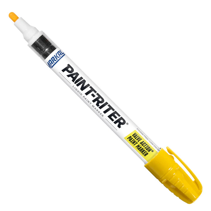 Markal 96821 Paint-Riter Valve Action Marker, Yellow