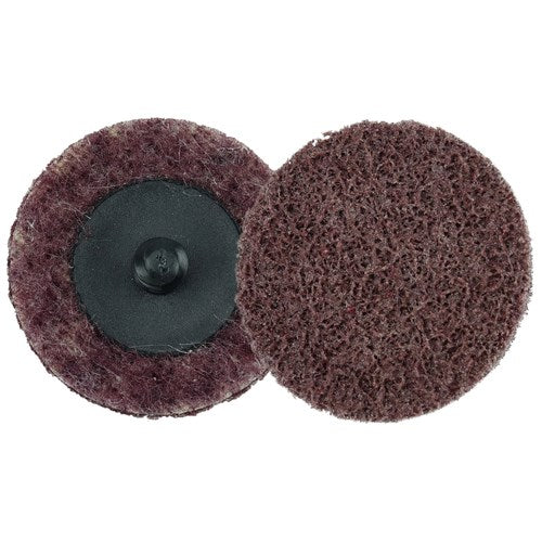 Weiler 51531 - 2" Plastic Button Style, AO - Medium, Non-Woven Surf. Cond. Disc