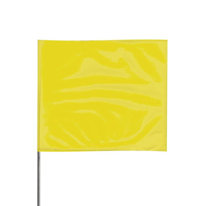 Presco 2321Y Standard Marking Flags, Yellow, 100 per bundle