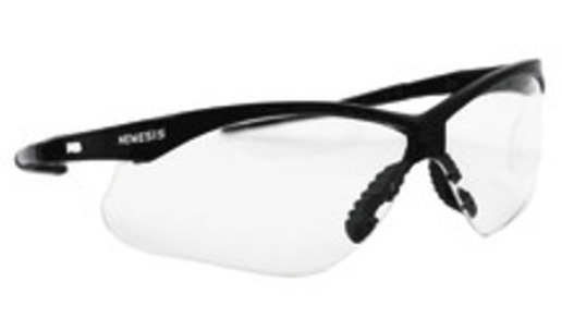 Jackson V30 Nemesis 138-25659 Safety Eyewear, Amber Lens, Anti-Scratch, Black Frame, Nylon