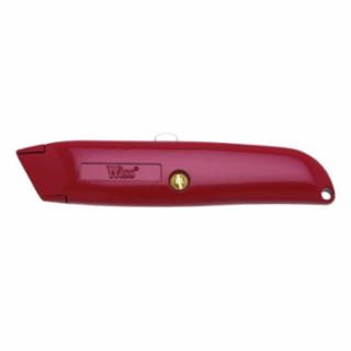 Crescent/Wiss Retractable 186-WK8V Utility Knives, 6 in, Heavy Duty Steel Blade, Steel, Red