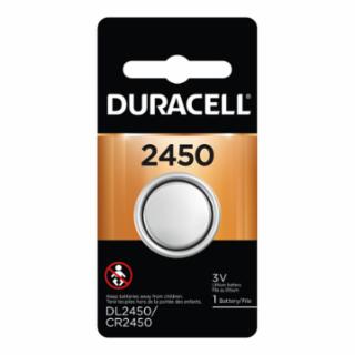 Duracell 243-DL2450BPK Lithium Battery, Coin Cell, 3V, 2450, (1 EA)
