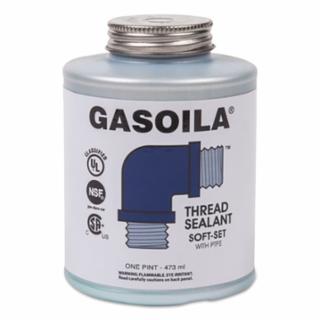 Gasoila Chemicals soft-set thread sealants, 1 pt brush top can, blue/green 296-SS16