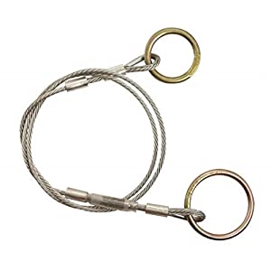 FallTech 74373FT 3-Foot Cable Pass-Thru Anchor Sling with Standard Galvanized Cable