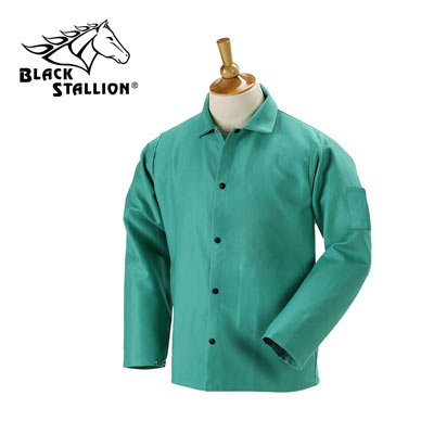 Revco unisex adult Fr Cloth Welding protective work jackets, Green, Medium (60-3032)