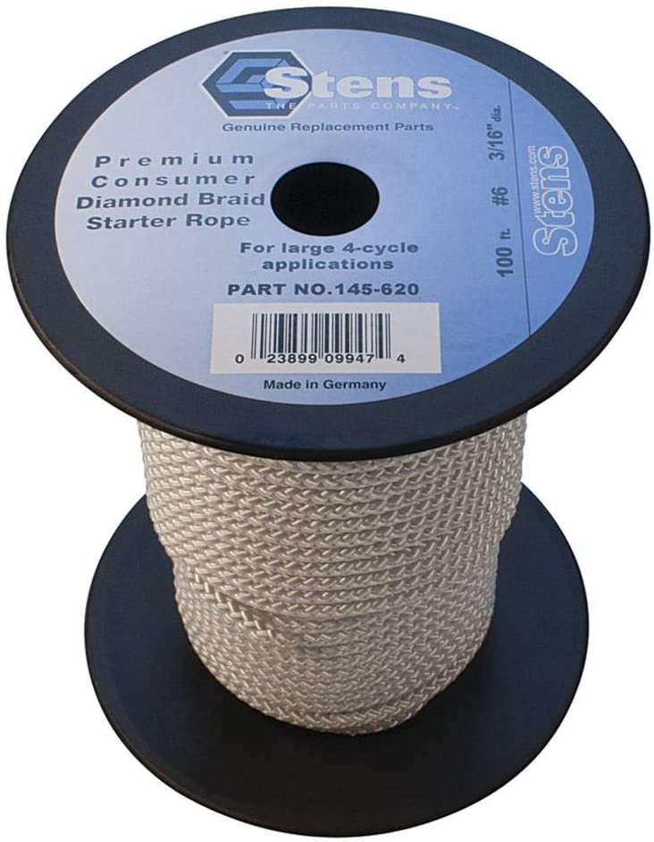 New Stens 100'Diamond Braid Starter Rope 145-620 for #6 Diamond
