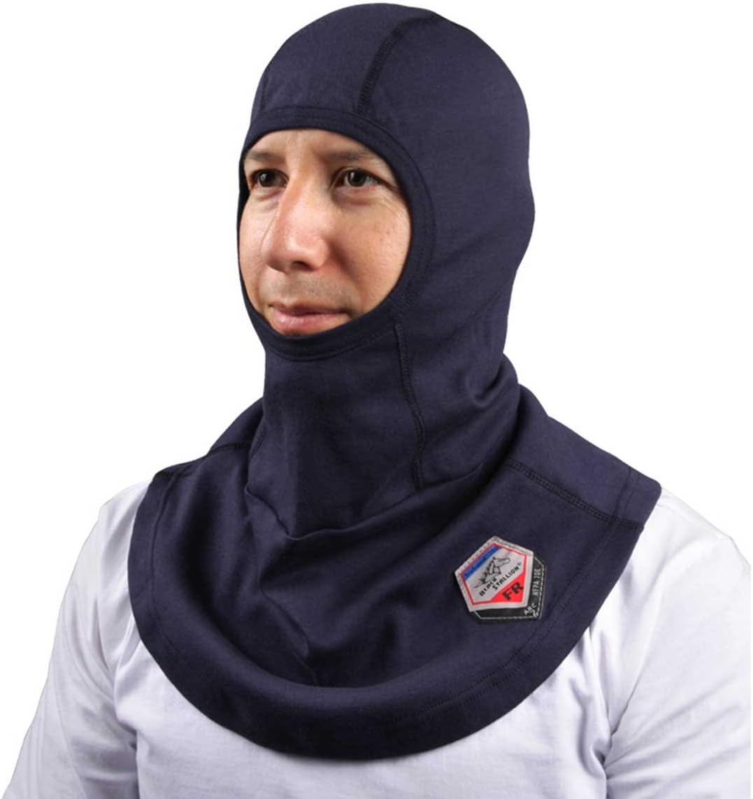 Black Stallion AH1520-NV TruGuard 200 Arc Rated FR Cotton Balaclava, One Size, Blue