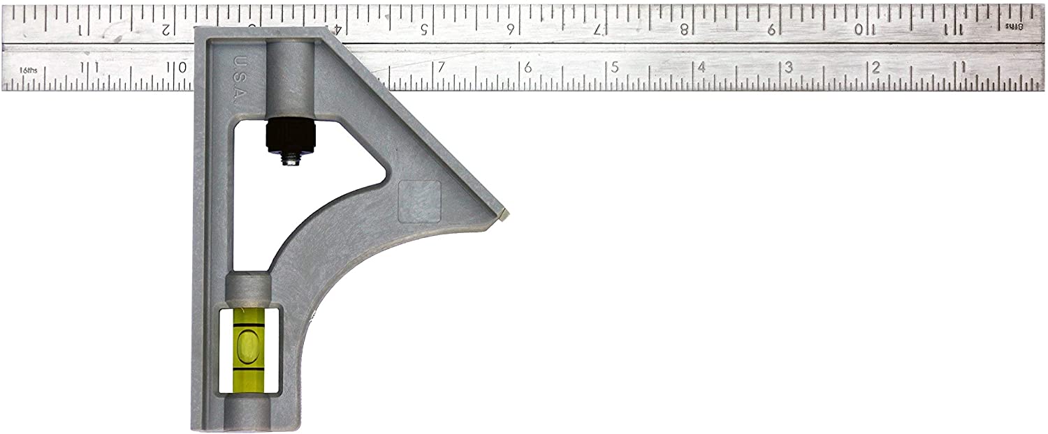 Johnson Level & Tool 415 12-Inch Plastic Combination Square