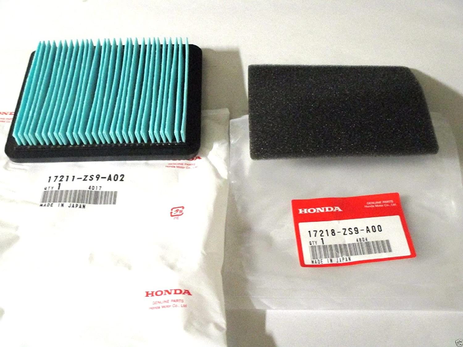 Air filter kit for Honda 17211-ZS9-A02 (17211-ZS9-A02 and 17218-ZS9-A00)