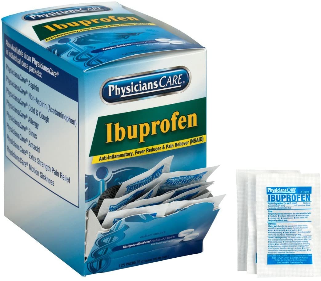 First Aid Only PhysiciansCare 200 mg Ibuprofen Tablet, 250/Box (90109-001)