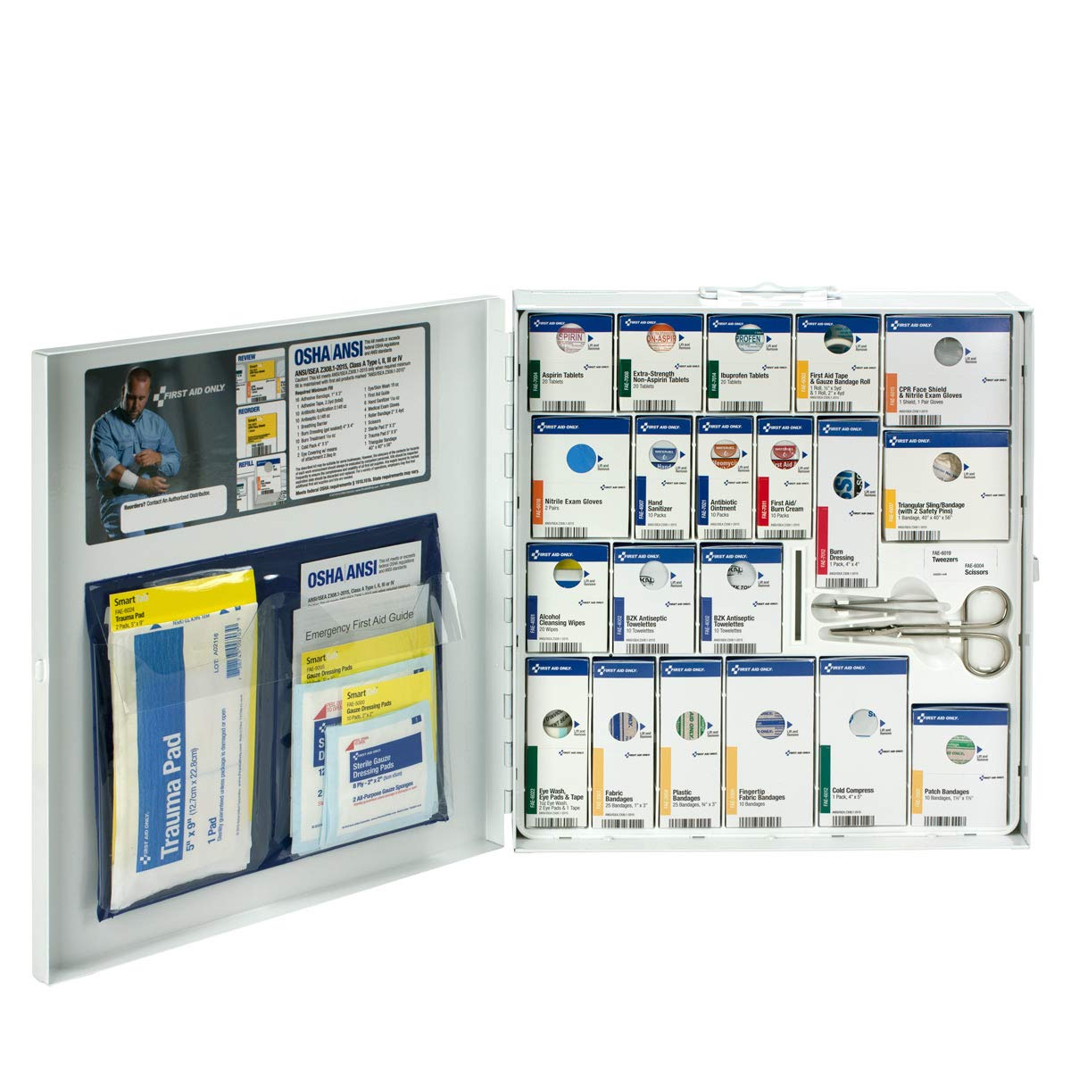 50 Person Large Metal SmartCompliance First Aid Cabinet With Medication (746000)