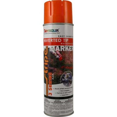 Seymour Stripe 20-368 3-Series Inverted Ground Marking Paint, Florescent Red (15oz)