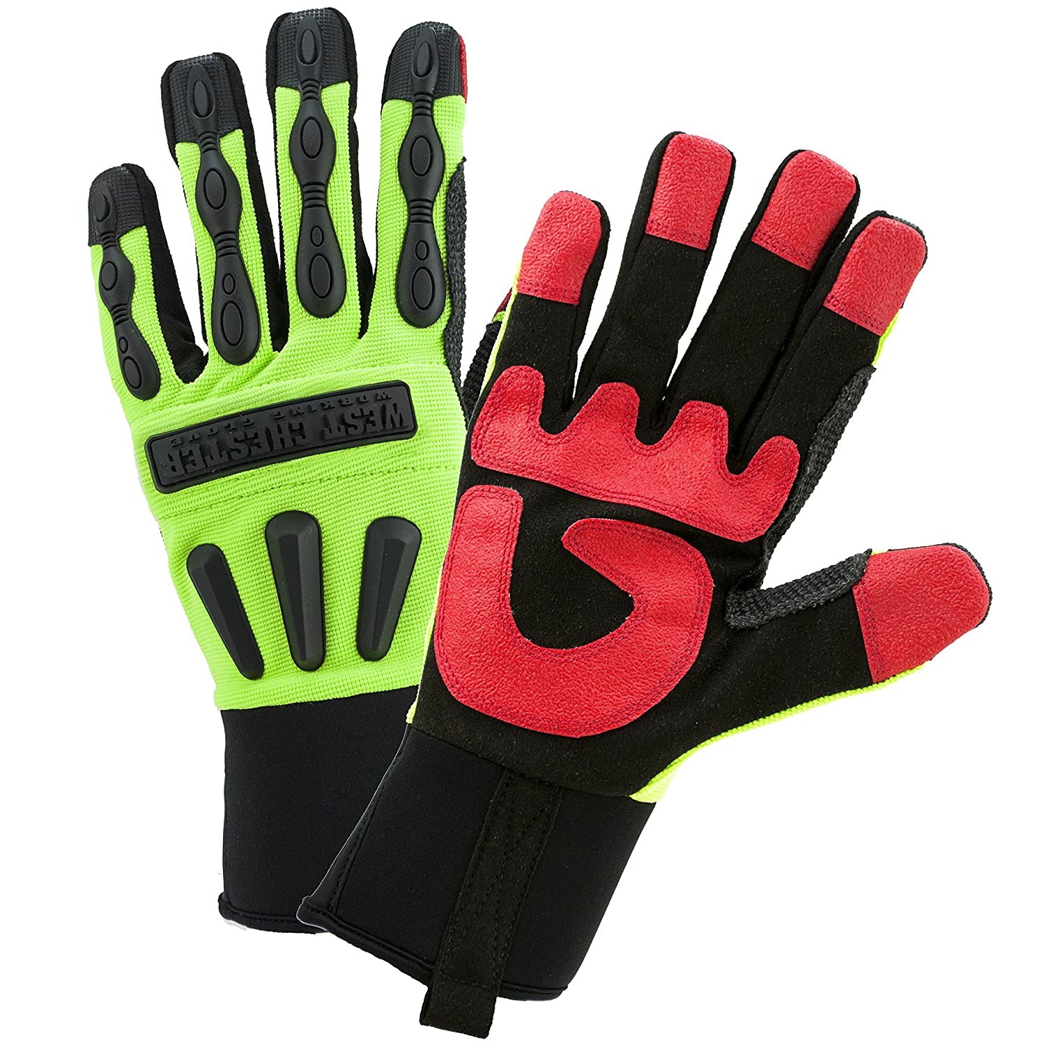 West Chester 86810 R2 LD High Dexterity Gloves – Green, XX-Large, Hi-V