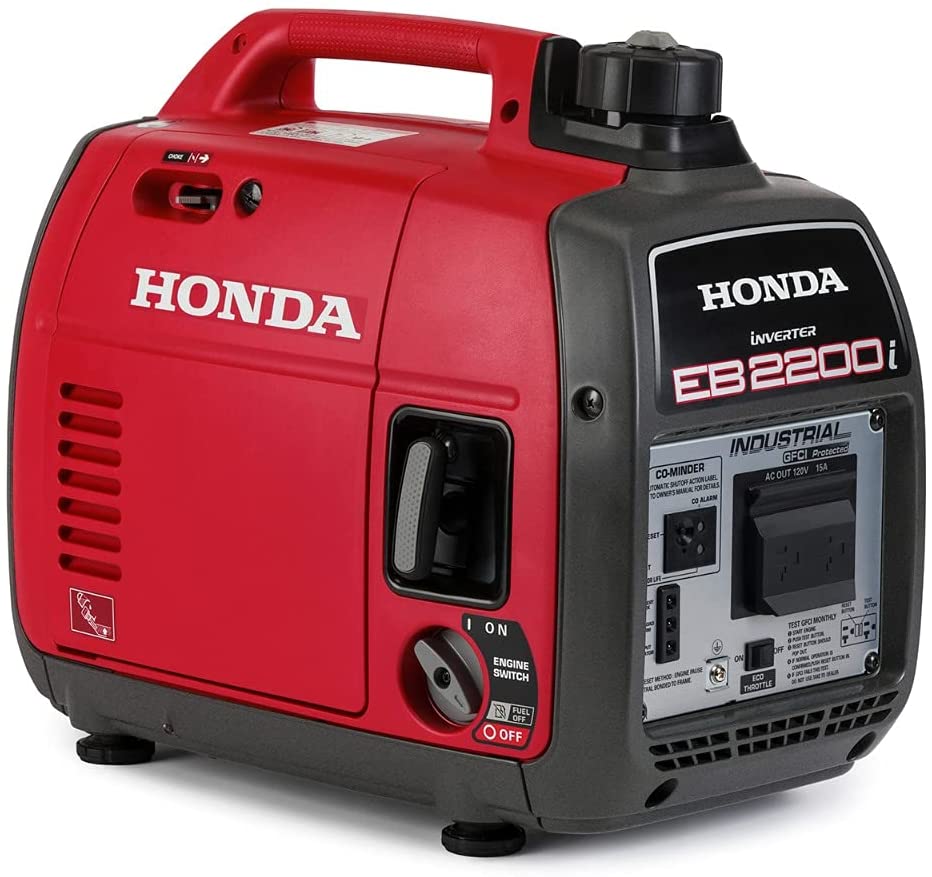 Honda EU2200ITAN 2200-Watt 120-Volt Super Quiet Portable Inverter Generator with CO-Minder - 49-State