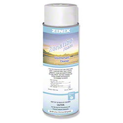 Zenatize 494955 Foaming Disinfectant Aerosol Spray Cleaner 20oz, 12 Cans