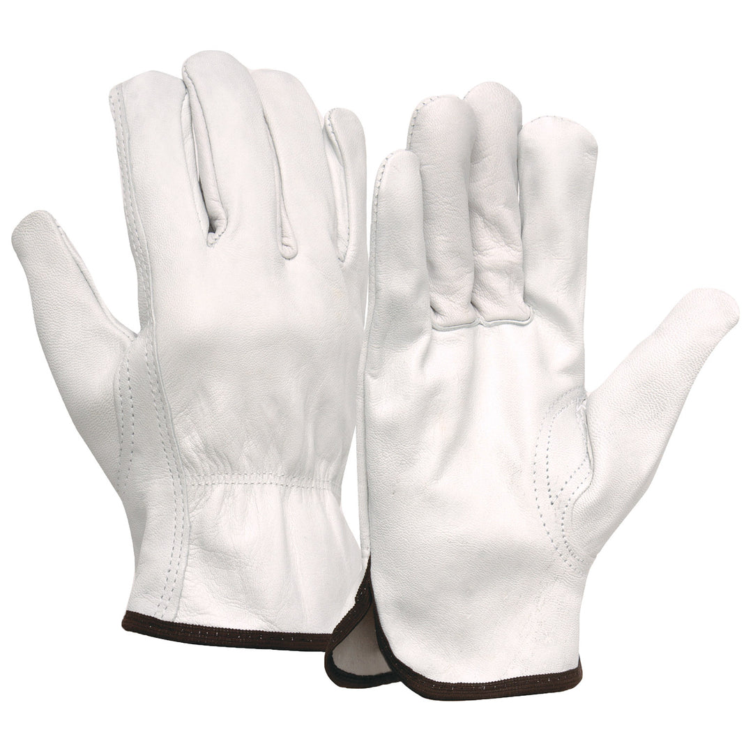 Pyramex GL3011K Series Goatskin Leather Driver Safety Gloves Size Small, 12 Pairs