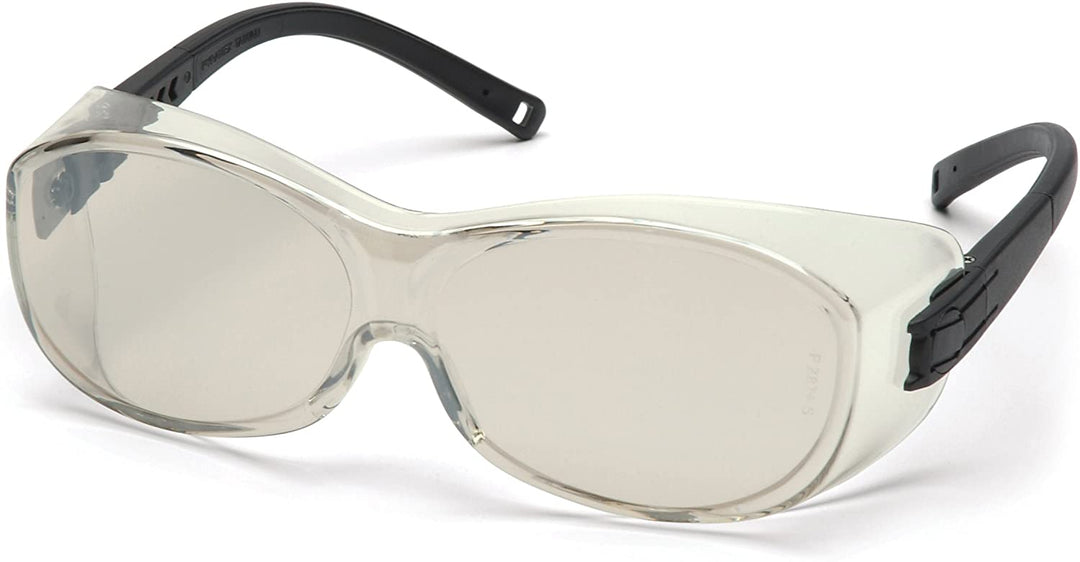 Pyramex OTS S3510SJ Safety Glasses, Clear Lens, Black Temples, One Size