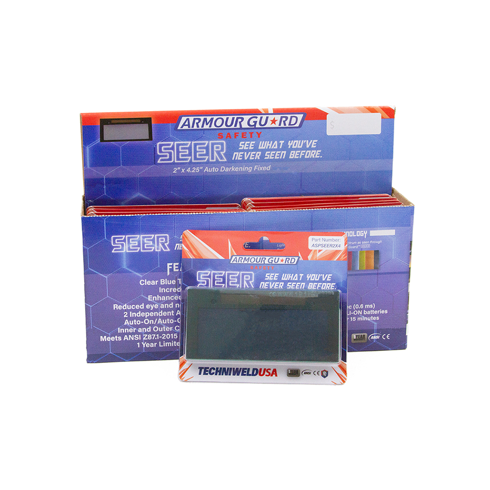 Techniweld USA Auto Darkening 2 x 4-1/4 Shade 9 (ASPSEER2X4H09EA)