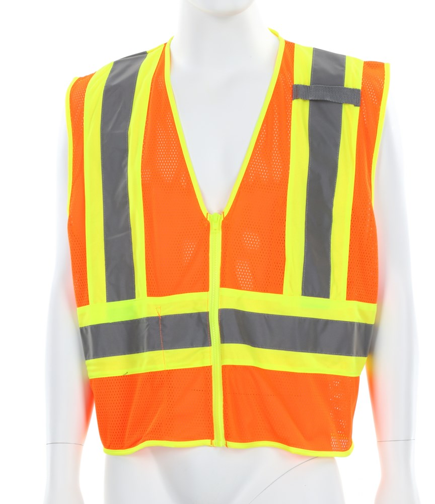 High Visibility Mesh Safety Vest, Fire Resistant, 4 1/2″ Tape- Orange 3XL (WCCL20FR3XL)