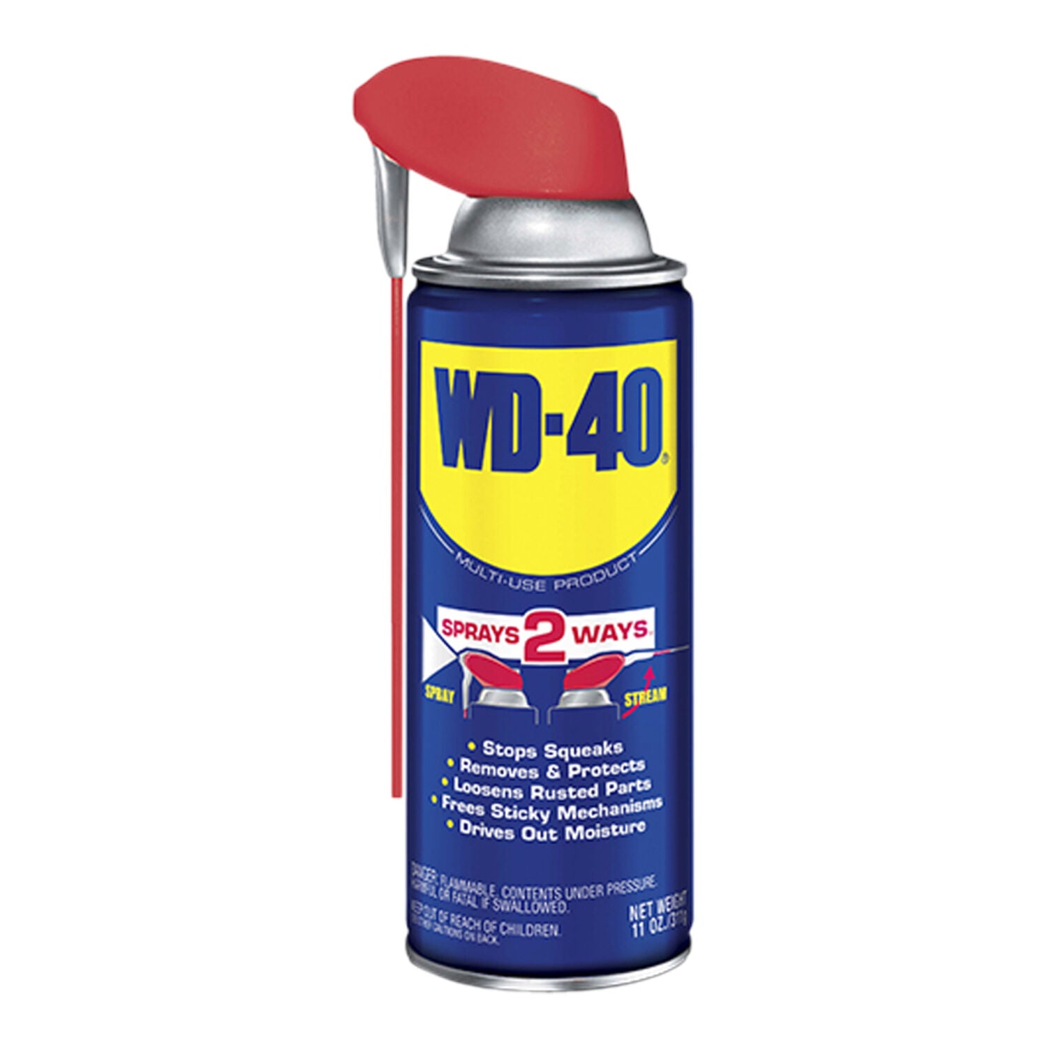 WD-40 SMART STRAW® 490040 Multi-Purpose Lubricant, 11 oz Aerosol