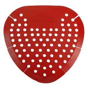 Fresh Products Flat Vinyl Urinal Screen Cherry 12/Bx (FRS12DSC)