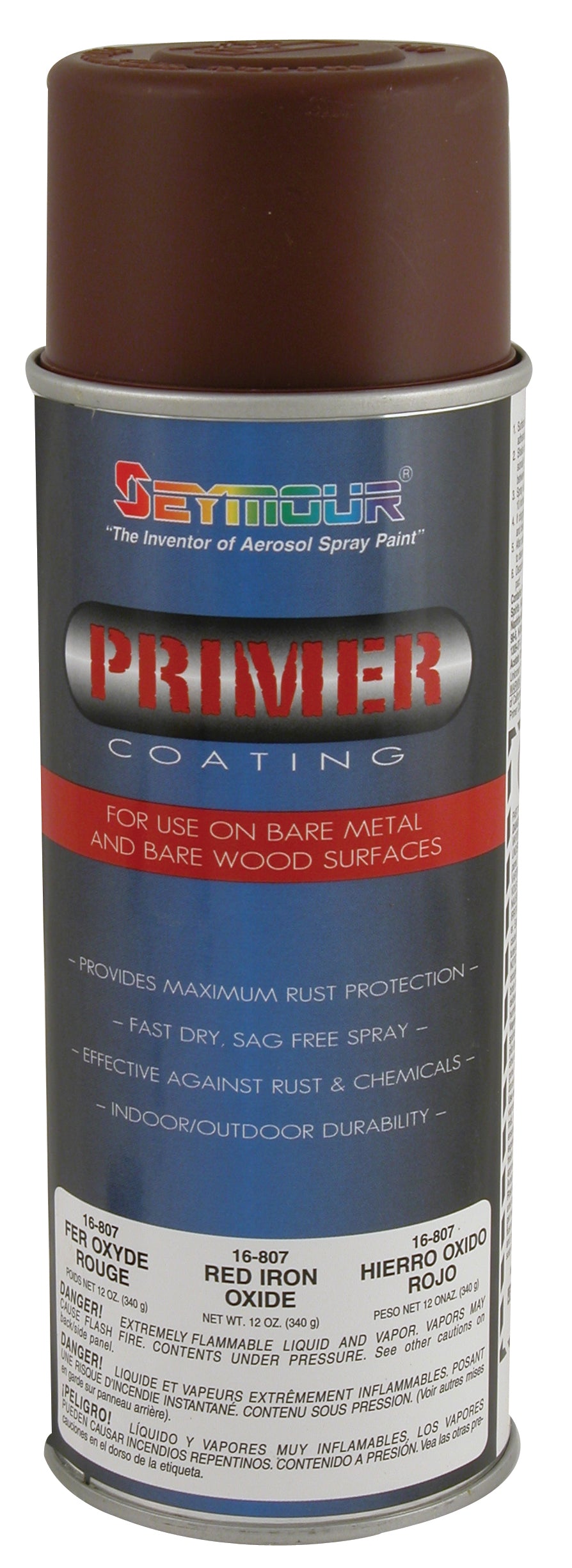 Seymour of Sycamore 16-807 High Tech Red Iron Oxide Primer, 6 Count