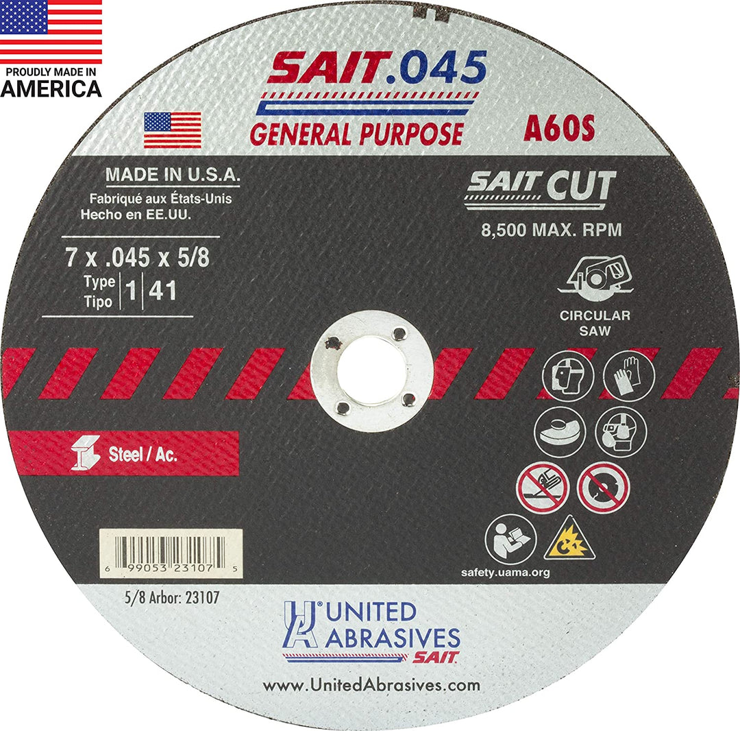 Type 1 Cutoff Wheel 7x.045x5/8 A60S