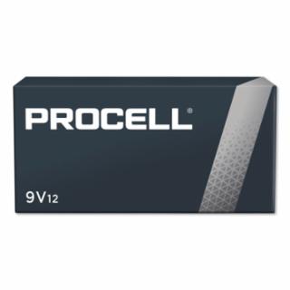 Procell Battery, Non-Rechargeable Dry Cell Alkaline, 9V, 12/PK