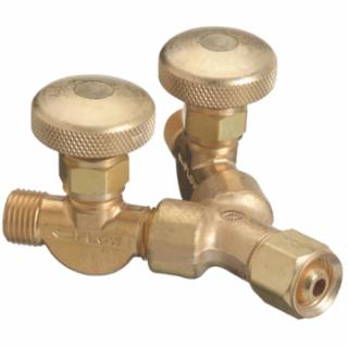 Valved "Y" Connections, 200 PSIG, Brass, Male/Female, RH, 5/8 in - 18