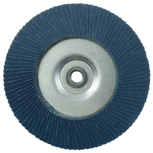 7" TIGER DISC ABRASIVE FLAP DISC, CONICAL (TY29), ALUMINUM BACKING, 60Z, 5/8"-11 UNC NUT