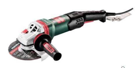Metabo 6-Inch Angle Grinder, 14.5 Amp, 9,600 RPM, Non-locking Paddle Switch, Mechanical Brake, M-Brush, Auto-Balance, Drop Secure, WEPBA 19-150 Q DS M-BRUSH, 613117420, Green