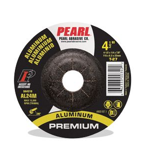 Pearl 4" x 1/4" x 5/8 Aluminum Grinding Wheel DA4030