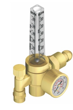 Profax RF1430-580 Brass Argon, Argon/Carbon Dioxide Mix Regulator Flowmeter, CGA-580, 10 - 60 scfh