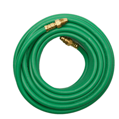 Techniweld HSIARGON25G Green Argon Hose 1/4 x 25 w/Fittings