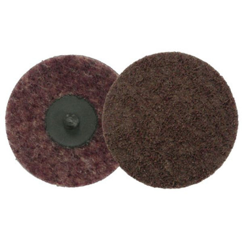 Weiler 51531 - 2" Plastic Button Style, AO - Medium, Non-Woven Surf. Cond. Disc - 012382515317