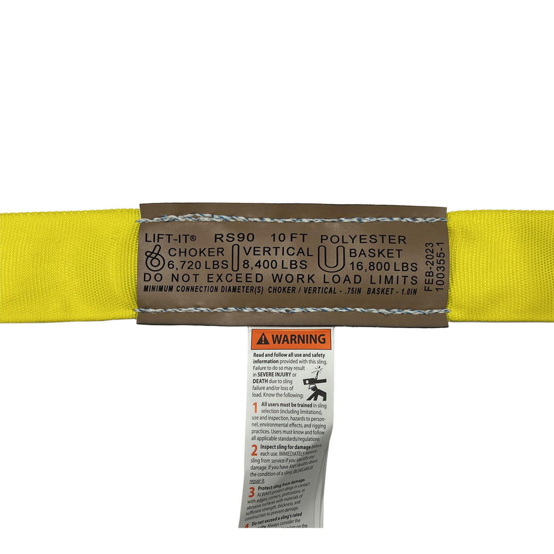 Liftex ST-ENR-9000 Supertechlon® Roundsling 3' - Yellow