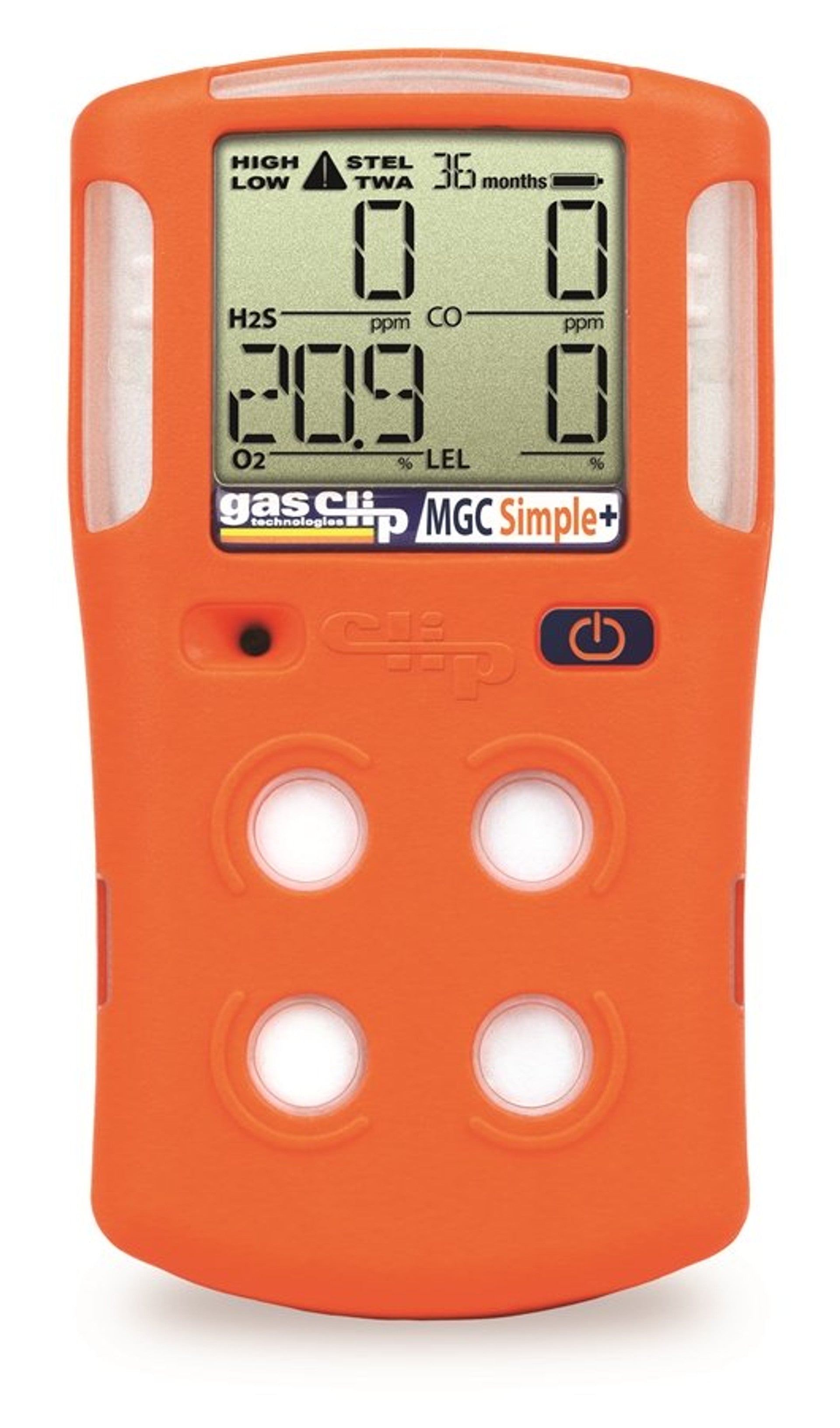 Multi Gas Clip MGC-S Simple 4 Gas Detector With 2 Year Run Time