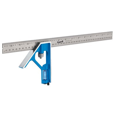 Empire True Blue® E280IM Inch & Metric Combination Square, 16", Stainless Steel Blade