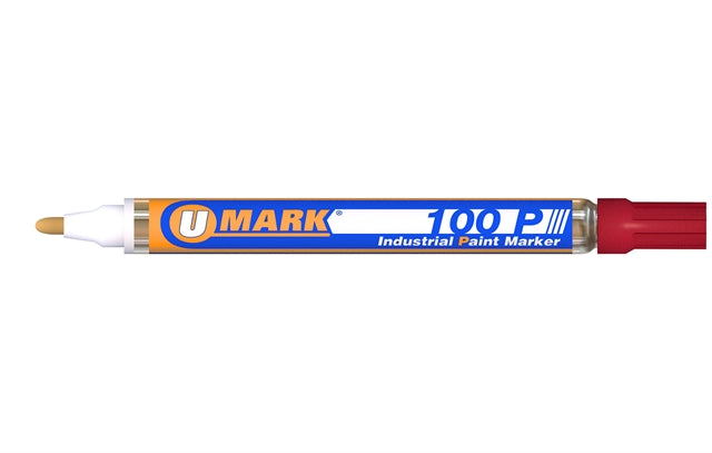 U-Mark 100P Industrial Paint Marker 12 Pack Red 10204