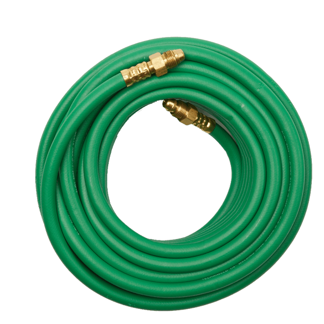 Techniweld HSIARGON25G Green Argon Hose 1/4 x 25 w/Fittings